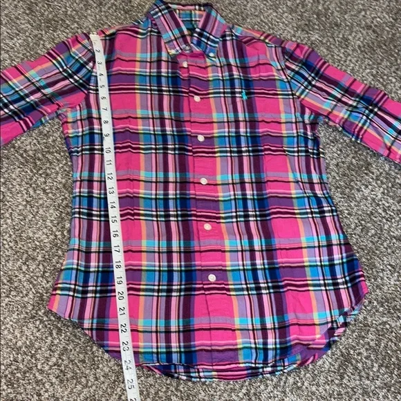 Polo Ralph Lauren Pink Plaid Shirt - Picture 5 of 7